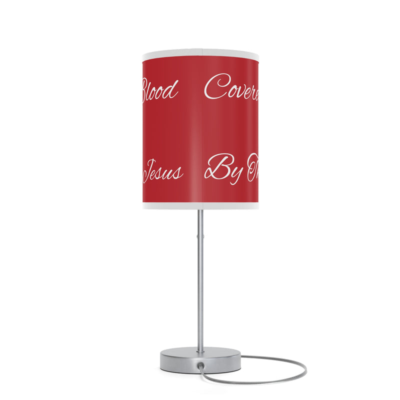 "Covered By The Blood" Lamp on a Stand