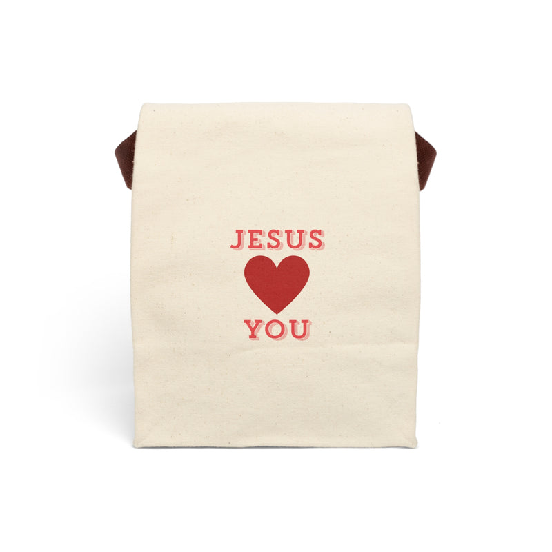 Jesus Loves You Lunch Bag With Strap