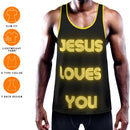 Jesus Loves You Bodybuilding Stringer