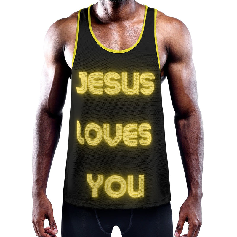 Jesus Loves You Bodybuilding Stringer