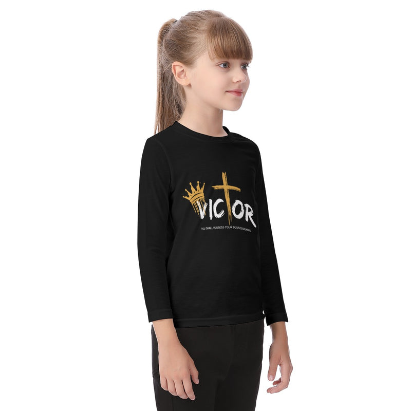 Victor Kid's Long Sleeve T-shirt