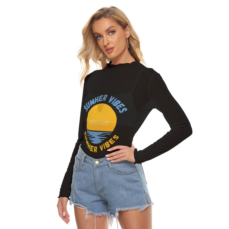 SUM HER Vibes Women's Mesh Long Sleeve