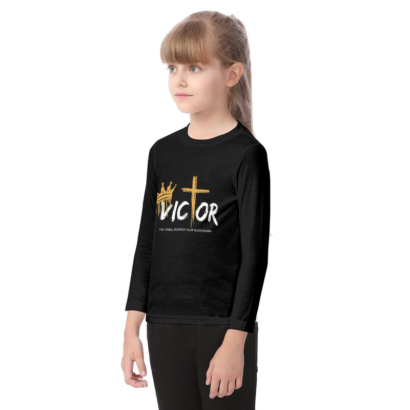 Victor Kid's Long Sleeve T-shirt