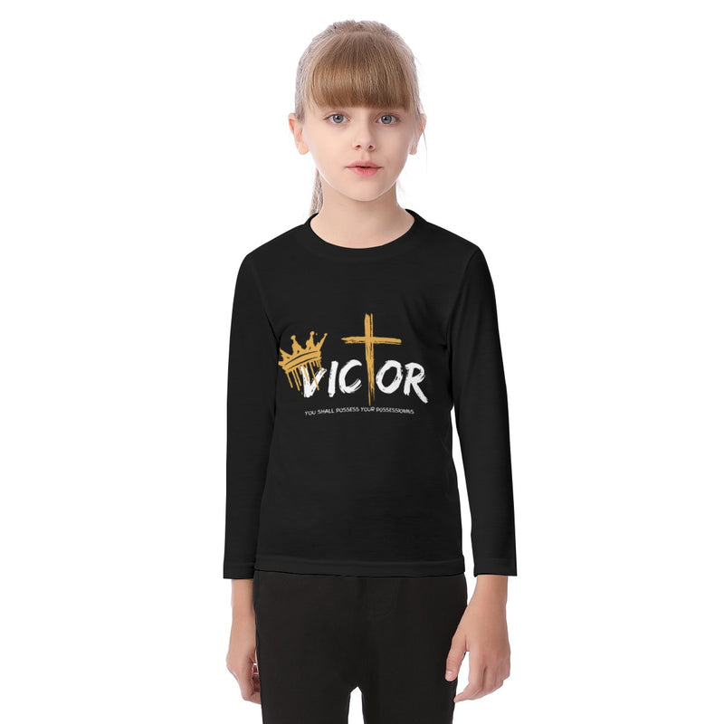 Victor Kid's Long Sleeve T-shirt