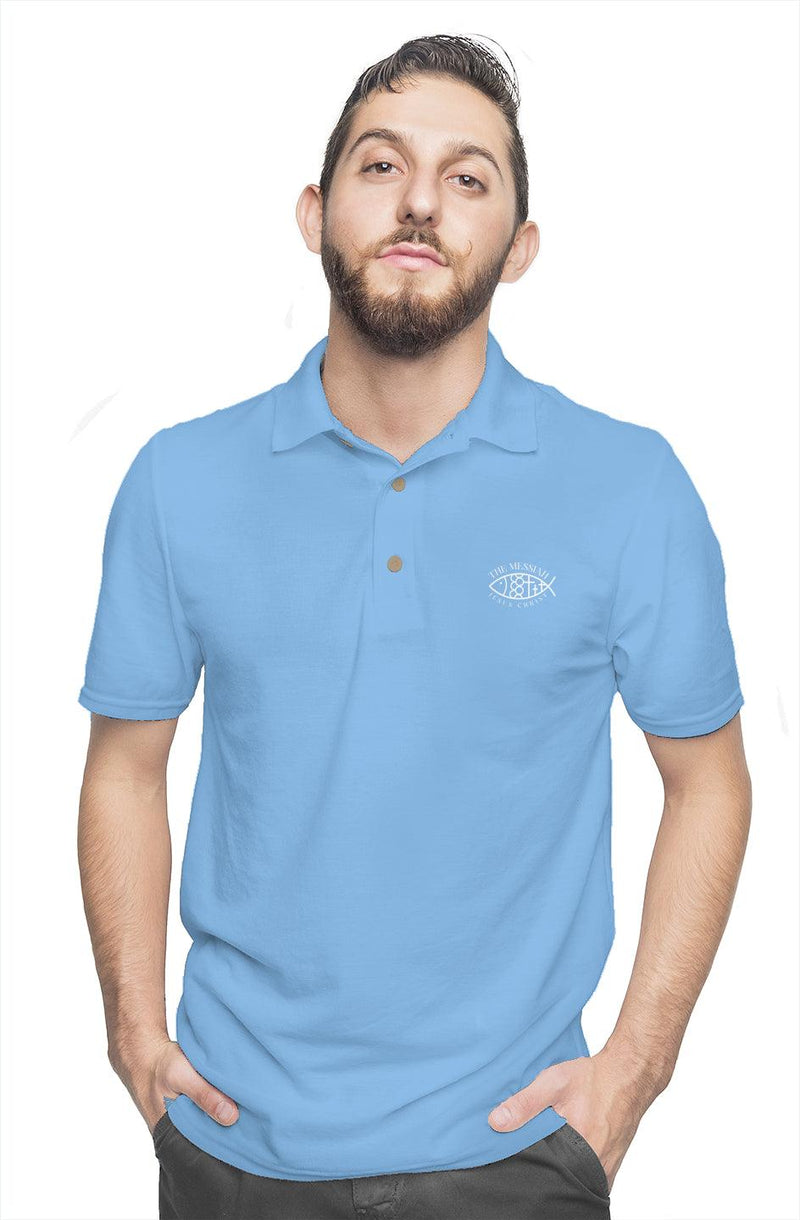 UdokAni Cotton Polo Carolina Blue