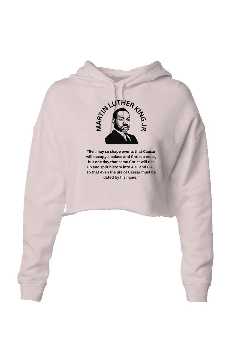 UdokAni "MLK" Crop Hoodie Pink