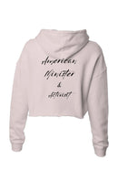 UdokAni "MLK" Crop Hoodie Pink