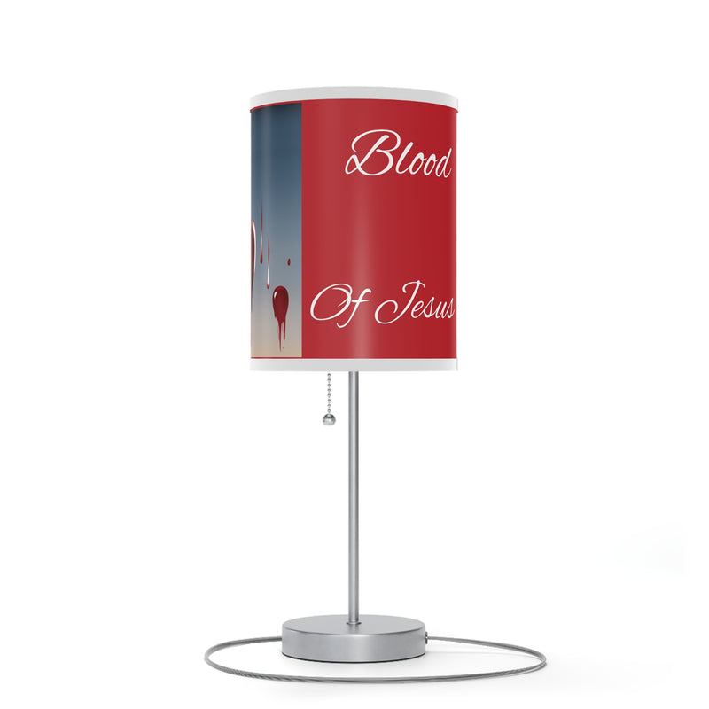 "Covered By The Blood" Lamp on a Stand